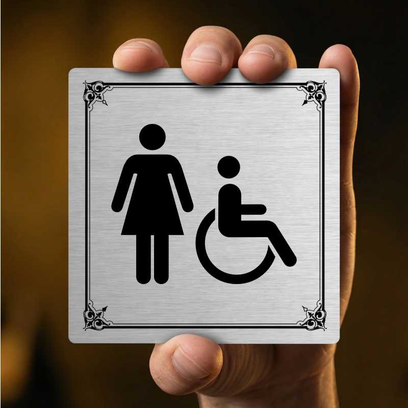 Piktogram WC ženy invalidé